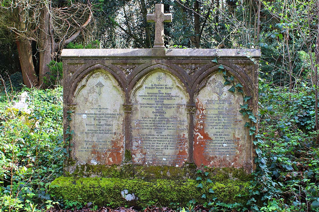 Hurst family headstone - Denne Cemetery