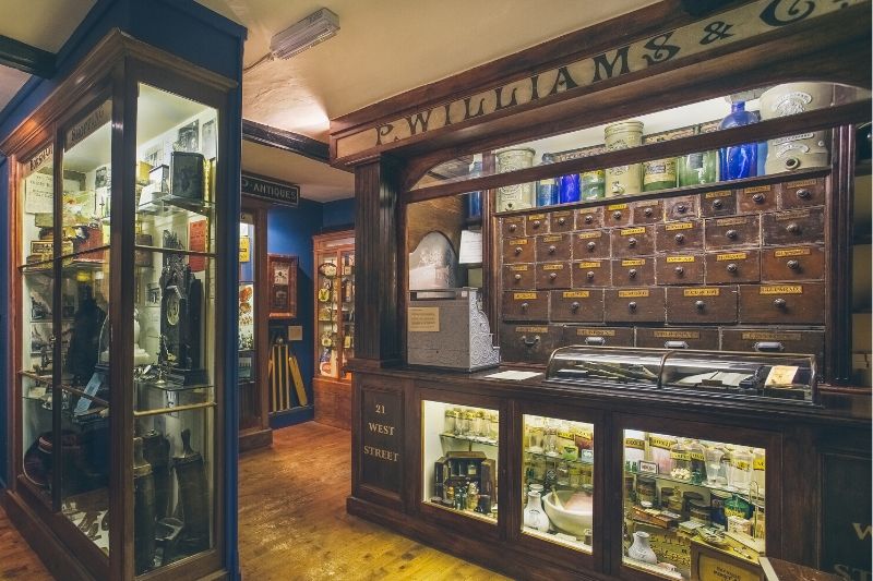 A Victorian era shop front in the Shopping Gallery