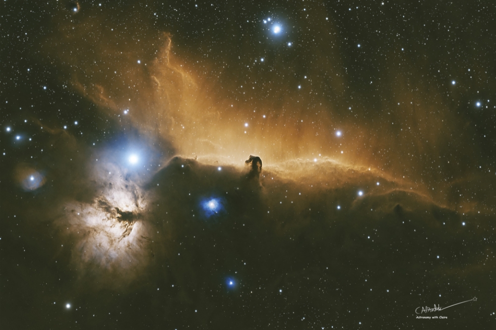 A photograph of a nebula