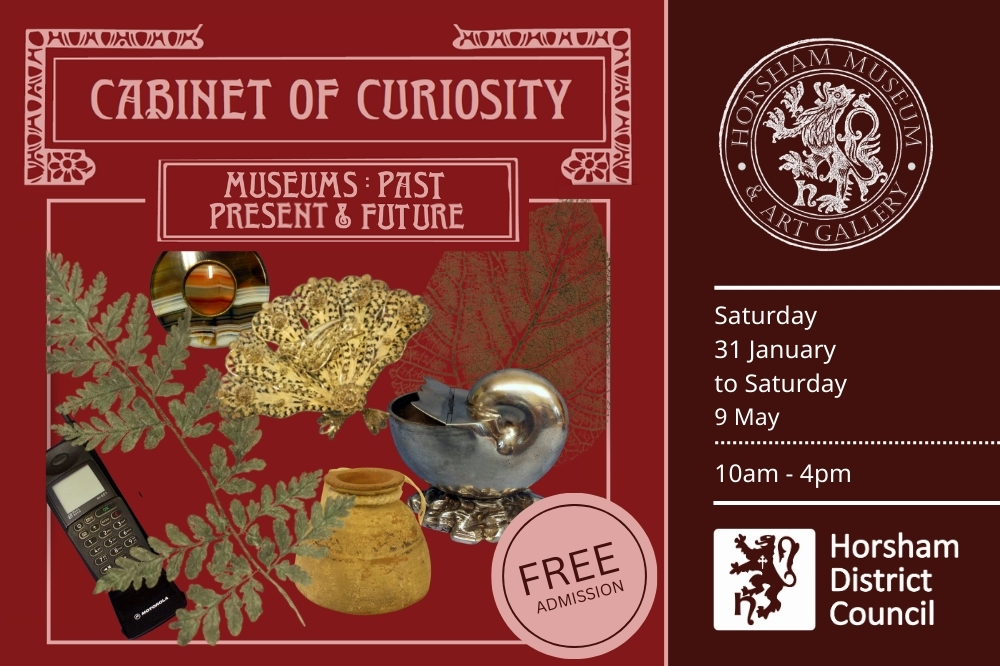 Artefacts on a red background