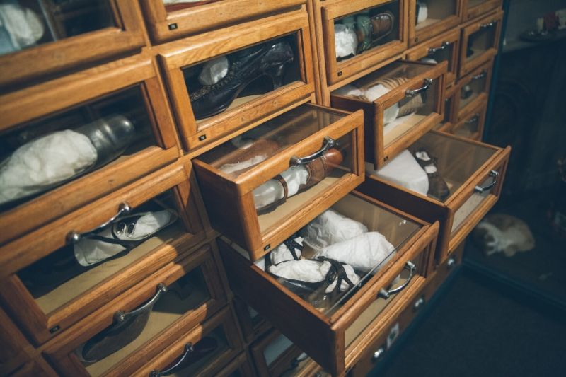 Costume collection drawers