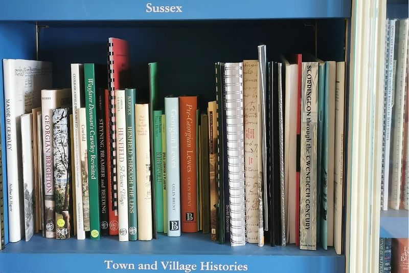 Town and village histories and Sussex shelves