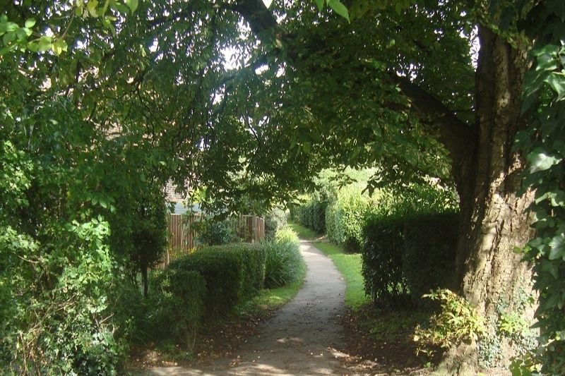 A path between hedgerows in Billingshurst