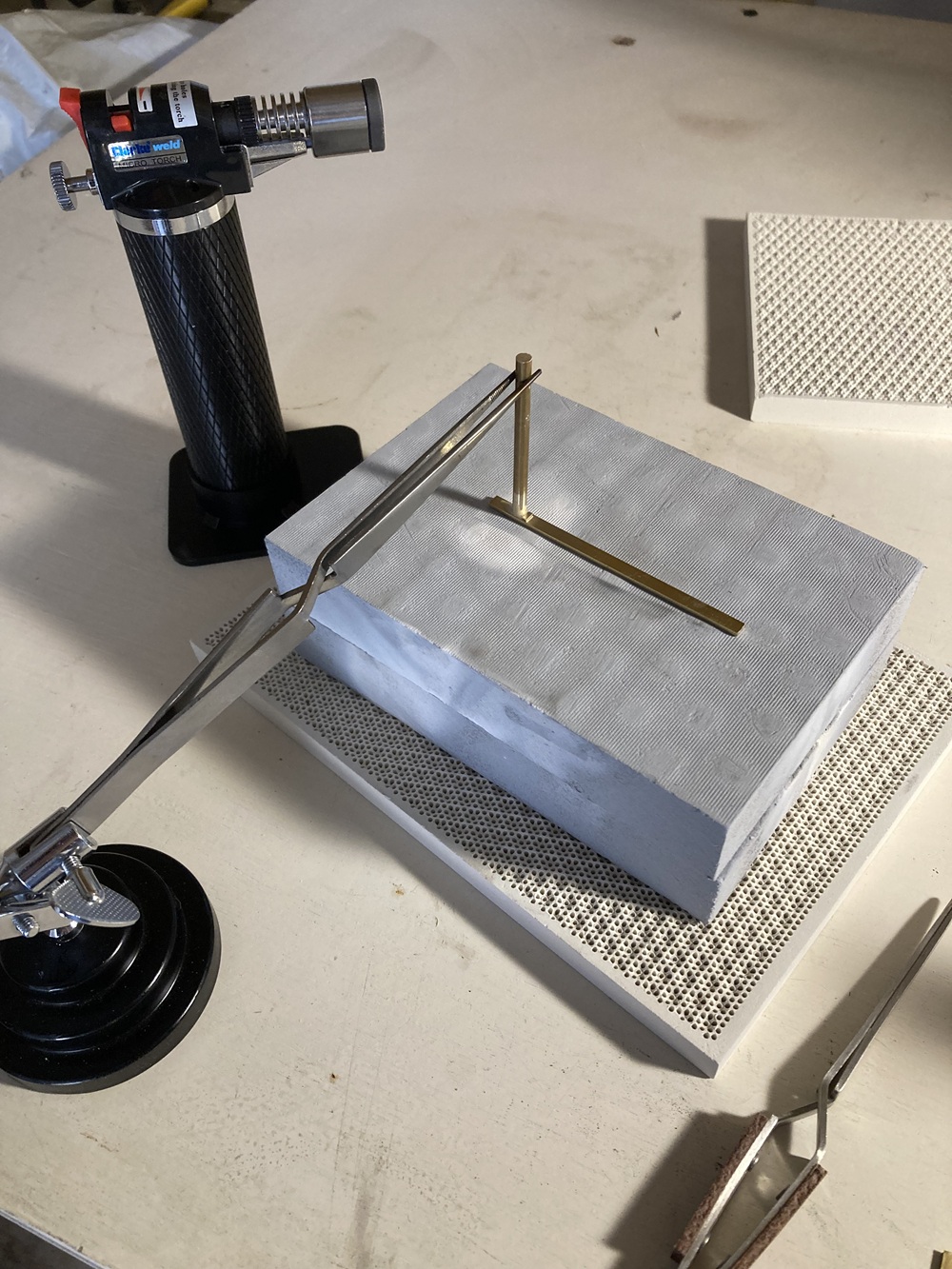 Equipment used for brass mountmaking