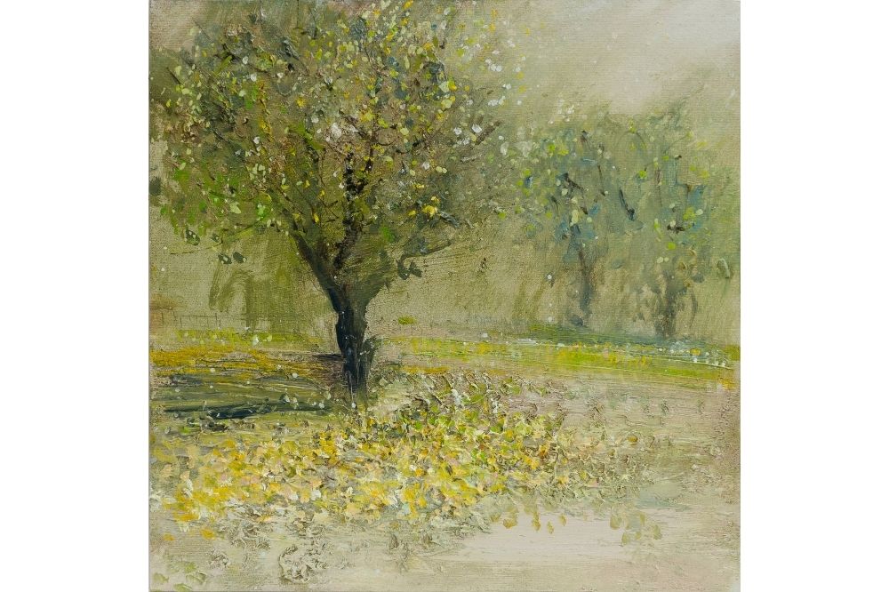 A painting of trees by Dion Salvador Lloyd