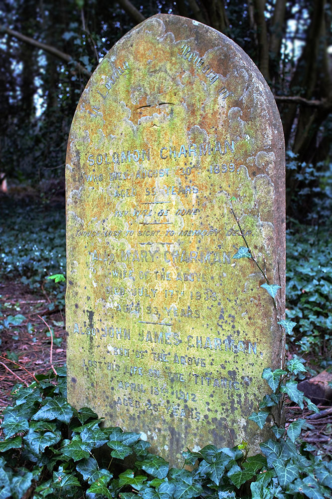 John James Charman (1886–1912) - headstone